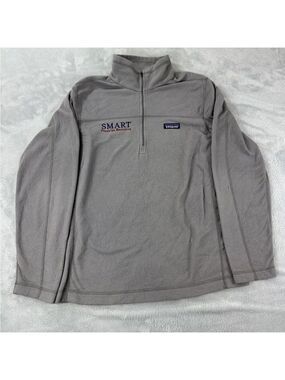 Patagonia Men's Micro D Fleece Pullover Grey Half Zip Sweater Size Medium